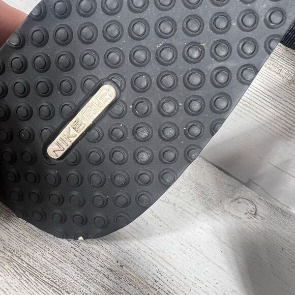 Cole Haan NikeAir Womens Slip On Sandals Flats Open Toe Black Leather Size 7.5B - Picture 7 of 8